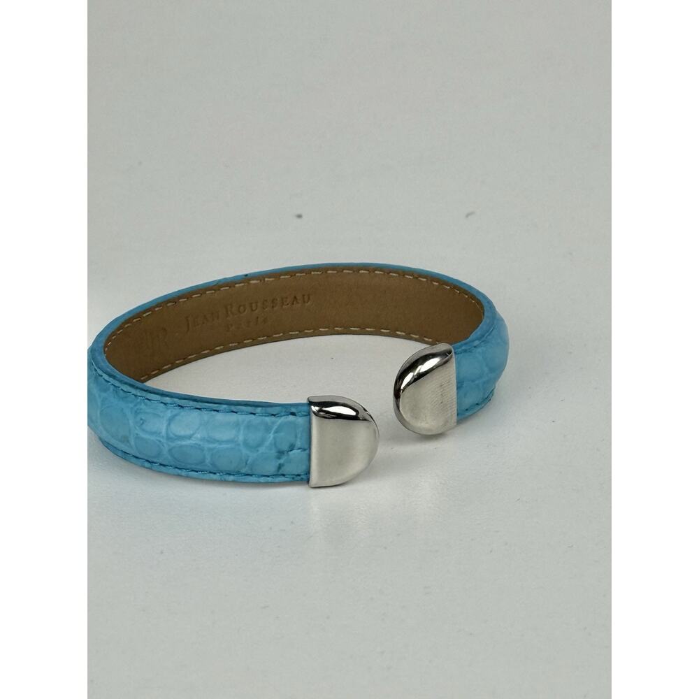 Jean Rousseau NEPTUNE BRACELET INDIAN Blue Alligator Leather